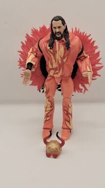 WWE Elite Seth Rollins Mattel Action Figure Red Gold Wings Mask Entrance Gear